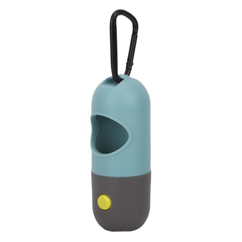 Transfronteriza Amazon caliente suministros para mascotas LED bolsa de basura para mascotas distribuidor con luz cápsula perro inodoro