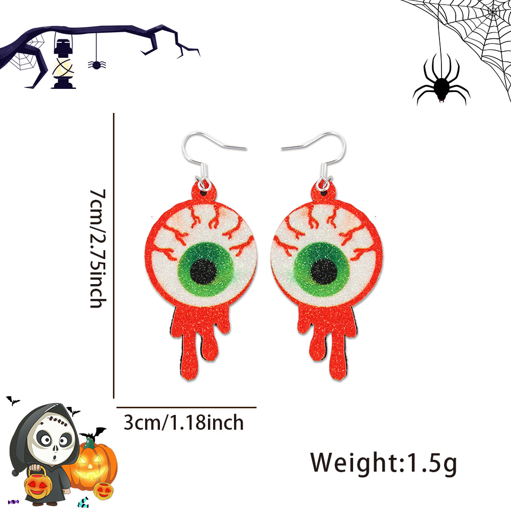 Amazon nuevos pendientes de Halloween araña murciélago pendientes adultos niños decoración de fiesta horrores extraños pendientes