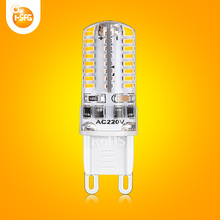厂家直销g9led玉米灯可调光硅胶led玉米灯g9220v灯珠玉米灯led泡