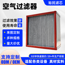 空气过滤器隧道炉涂布机有隔板除尘滤芯H14 无尘车间烤箱过滤网