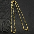 Cxl05 cross flower chain (22k gold)