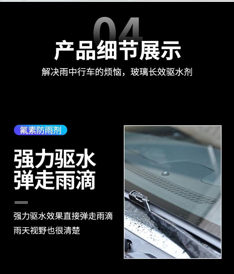 Car Rainproof Agent, Windshield Coating, Rearview Mirror, Rainproof Spray, Rainproof Water Repellent Artifact, Anti-Fog
