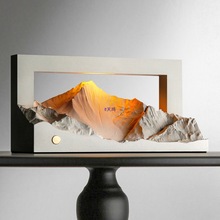 日照金山小夜灯摆件新婚结婚氛围灯乔迁搬家生日礼物香薰灯