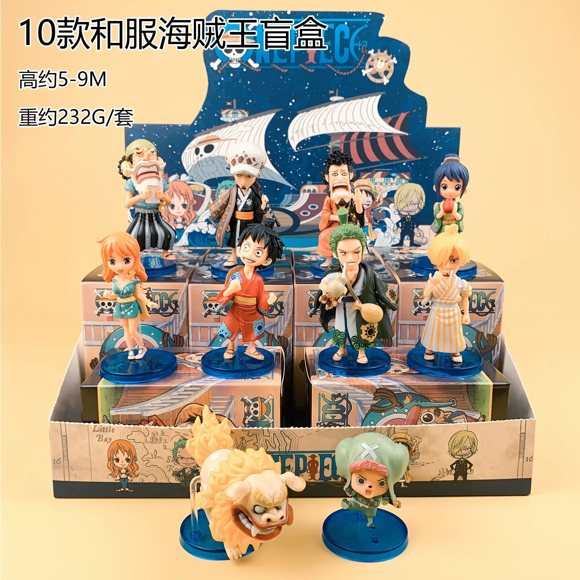 Спот мгновенная доставка фигурка One Piece слепая коробка Сааб Луффи Зоро Санжи Эйс модель кукла украшения день рождения