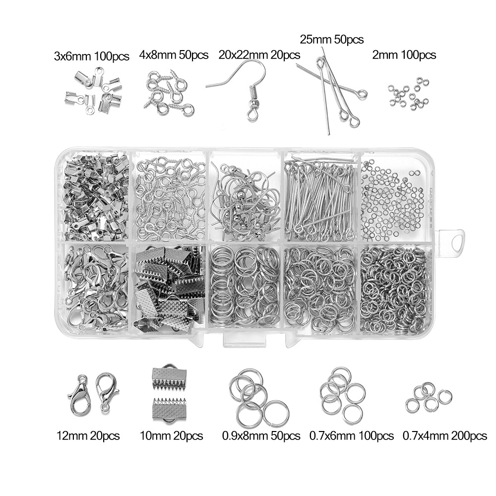 120g Weight DIY Jewelry Accessories Classification 1 Set Quantity Metal Material Solid Color Pattern Plating Design Simple Style Style 1 Set Metal Solid Color Simple Style 5