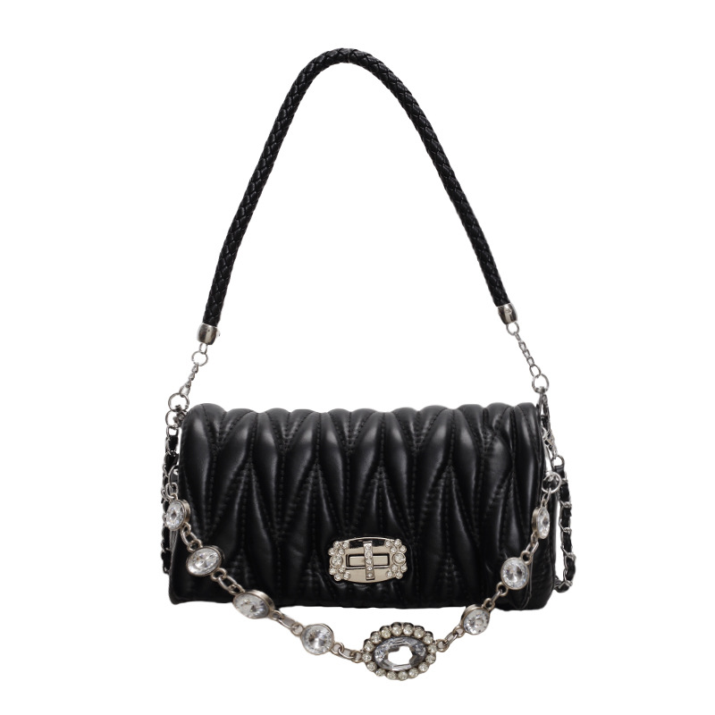 Borsa a tracolla elegante da donna con catena a spalla_voghion.com