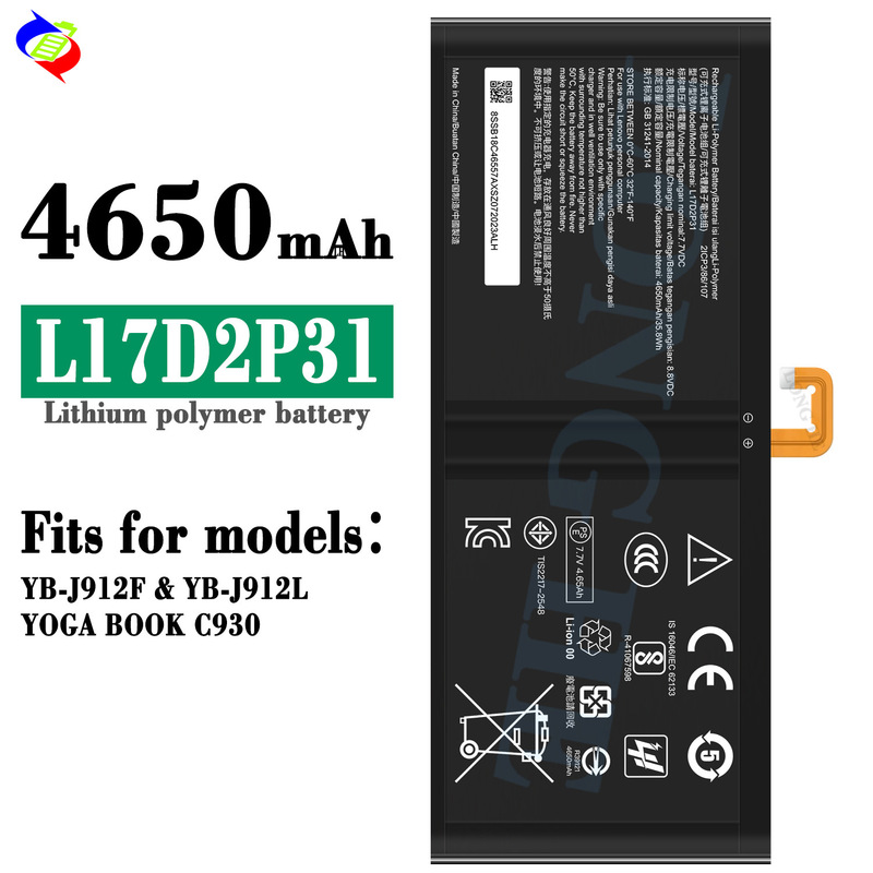 Suitable for Lenovo L17D2P31 Notebook Battery Yb-J912F/Yb-J912L/Yoga Bo0K C930