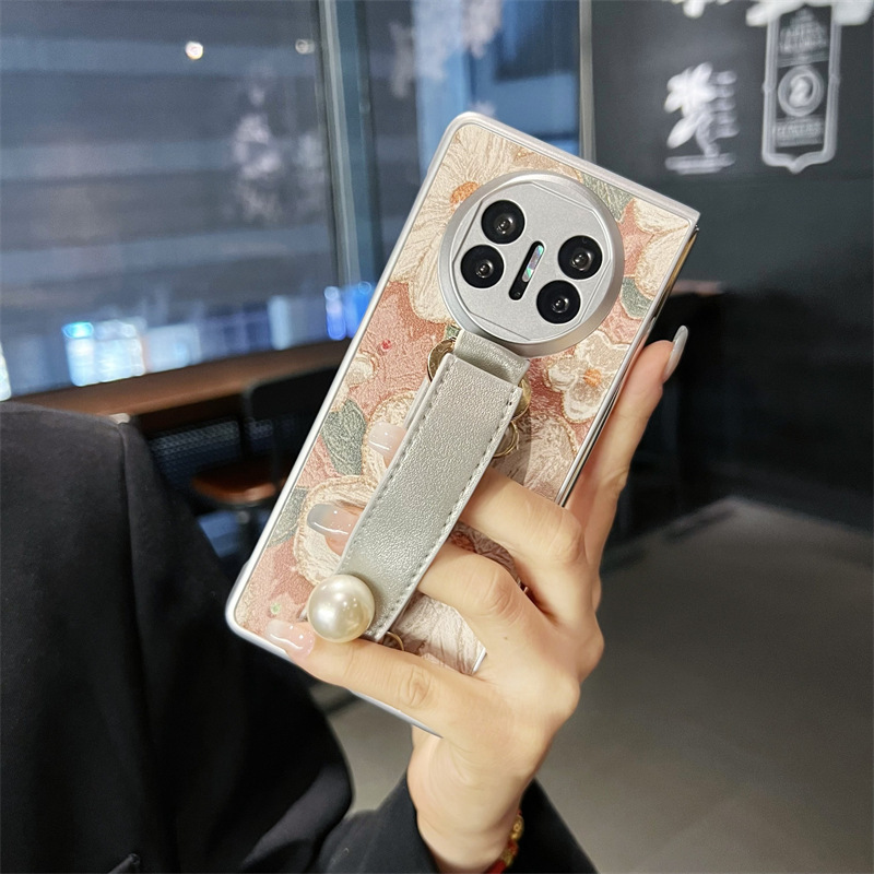 Wrist Band Suitable for Huawei Matex5 Folding Phone Case Oil Painting Powder Camellia Matex3 Left and Right Flip High-end Leather Wristband x5 Ultra-thin Protective Case x3 Hand Rope Retro Drop-resistant Phone Case Wrist Band Suitable for Huawei Matex5 Folding Phone Case Oil Painting Powder Camellia Matex3 Left and Right Flip High-end Leather Wristband x5 Ultra-thin Protective Case x3 Hand Rope Retro Drop-resistant Phone Case