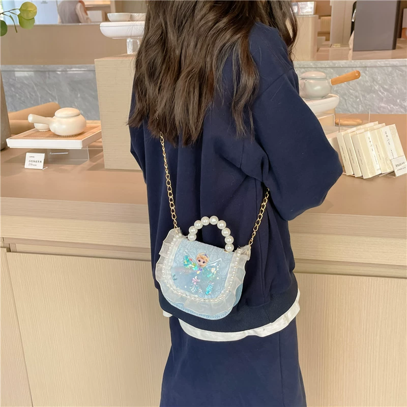 Children's bag, one-shoulder bag, accessory, hand loop bag, shoulder bag, western style, flowered