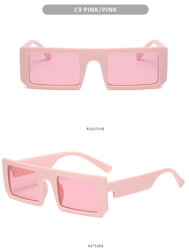 Women's Square Sunglasses Retro Personality Eyewear For Summer_voghion.com