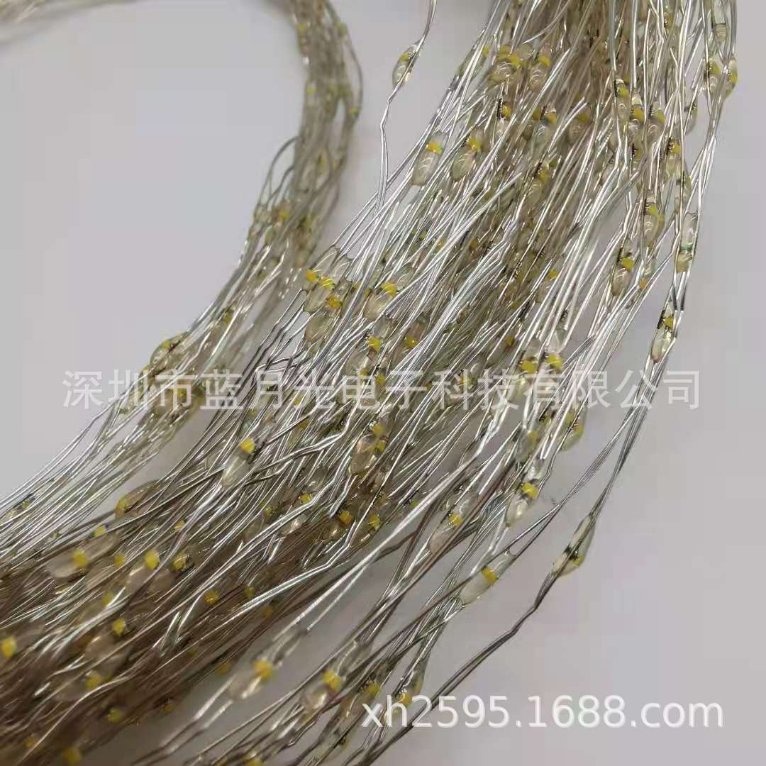 CE ROHS 标准 5cm 10cm 间距铜线灯串  LED经典光暖白铜线灯串