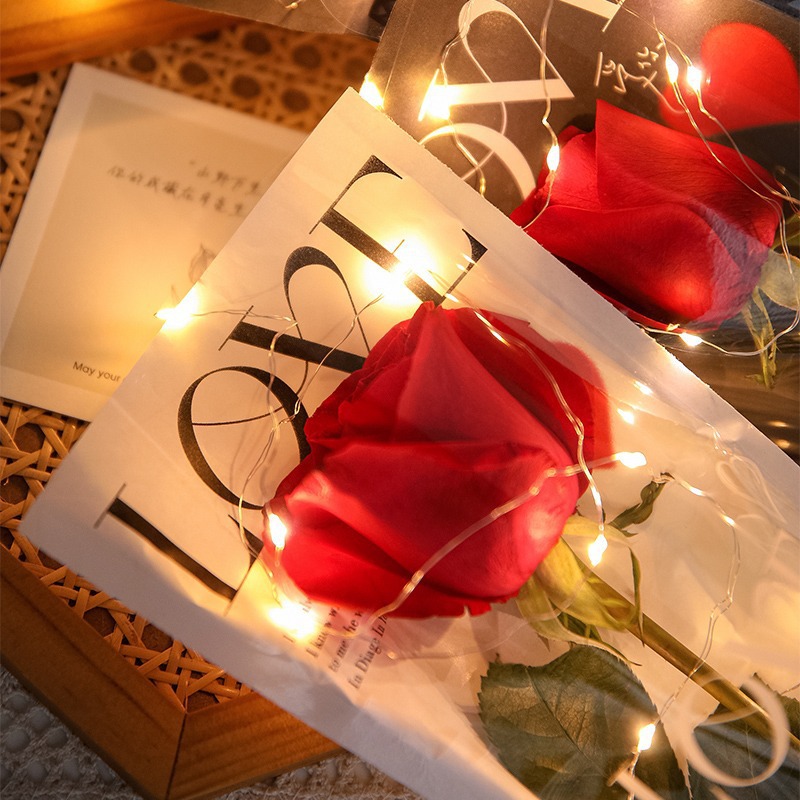 Bolsa de Ramo Individual para el Día de San Valentín, Bolsa Impermeable para Empaque de Ramos, Suministros para Floristería, Empaque de Flores de Alta Gama