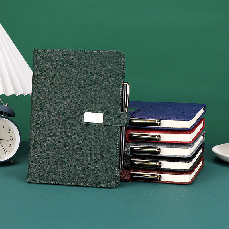 Business A5 Notebook and Pen Gift Box Set High-Value Stationery Gift Souvenir Book Wholesale Custom Logo