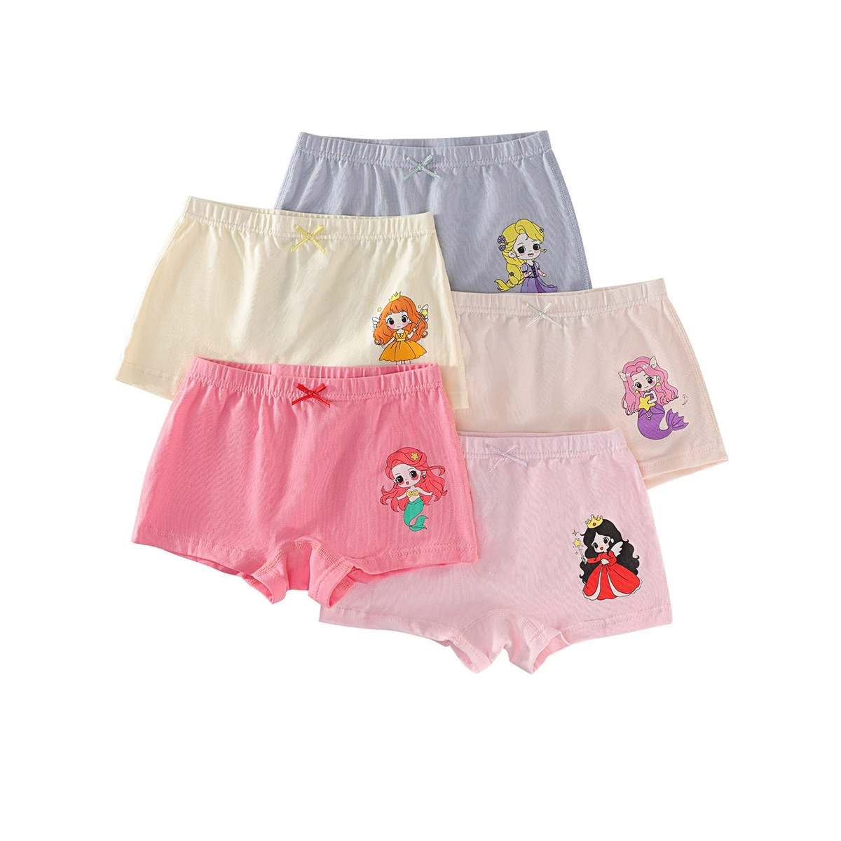 Детское нижнее белье, брюки для девочки, шорты с мультяшным принтом для принцессы