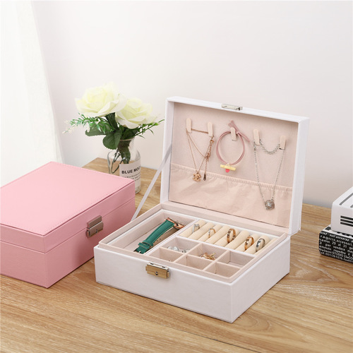 High-end jewelry storage box necklace earrings ear rings ear accessories exquisite bracelet accessories gold and jewelry  model
