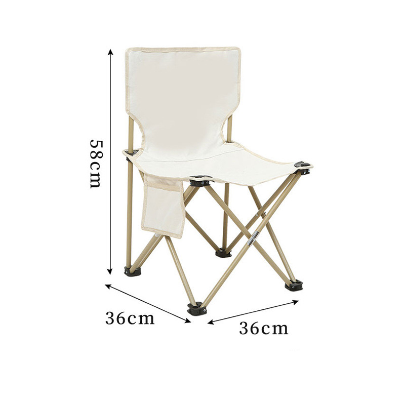 silla plegable de camping al aire libre taburete de pesca camping picnic portátil Oxford tela de dibujo silla plegable ultra ligera Maza