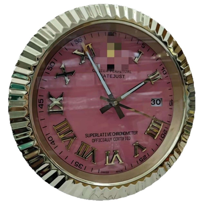 一件起批金属不锈钢夜光客厅挂钟GMT静音钟表专供出口Wall clock|undefined