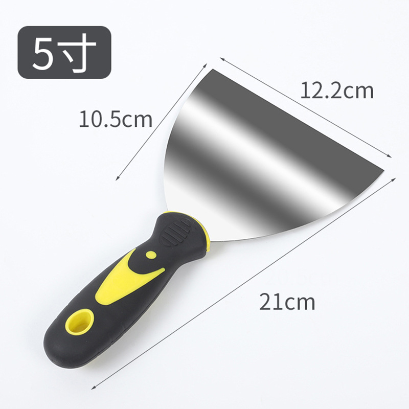 Cuchillo de masilla mayorista mango de pegamento cuchillo de masilla de acero inoxidable mango de plástico pala cuchillo de masilla mango de pegamento cuchillo de lote cuchillo raspadora de acero inoxidable