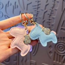 创意皮革马上有钱钥匙扣挂件可爱情侣包包钥匙链锁扣挂饰礼品批发