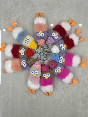 Imitation Fox Fur Briquette: Pluş açarlıqlar - long-strip-elf-6