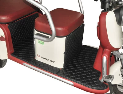 Electric vehicle foot mat — mats - full-cover-floor-mat-black-black