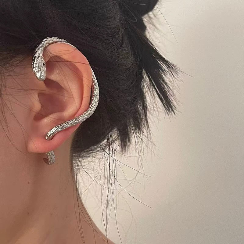 Серебряные серьги-ножницы для любимой, панковский стиль, европейский стиль