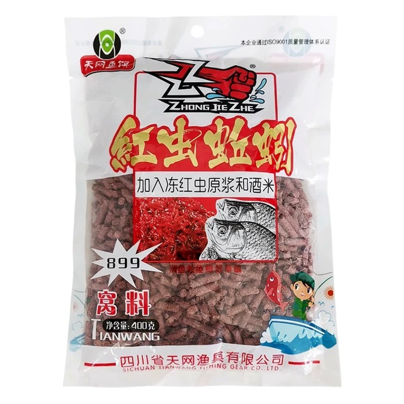Tianwang красный червь дождевой червь материал гнезда дикая Рыбалка Карась Карп трава лещ материал гнезда Размер частицы 400 г 90 пакетов/шт.