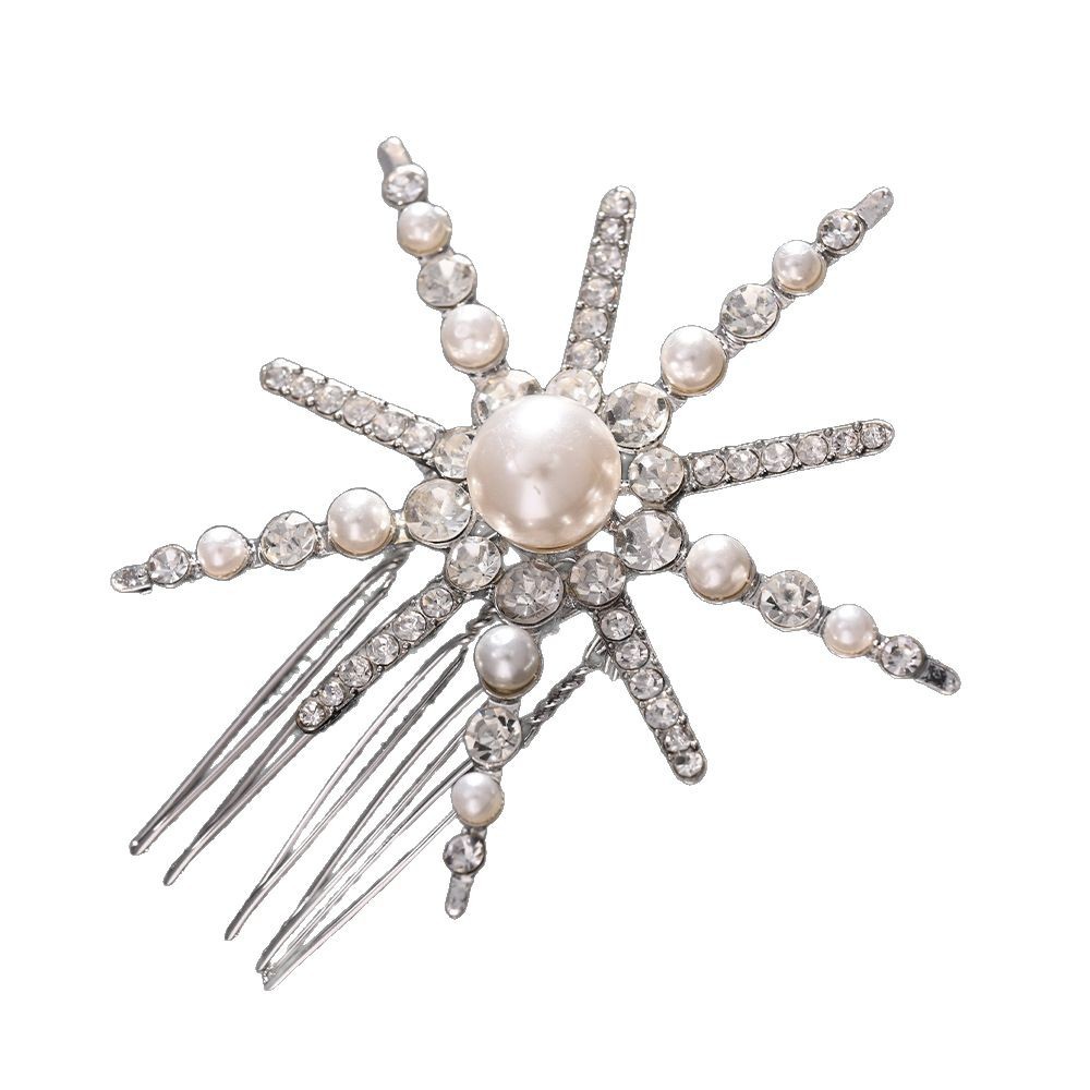 Europa y los Estados Unidos venden peinado de sol temperamento novia diamante clip lateral clip accesorios de hadas alpinos de pelo