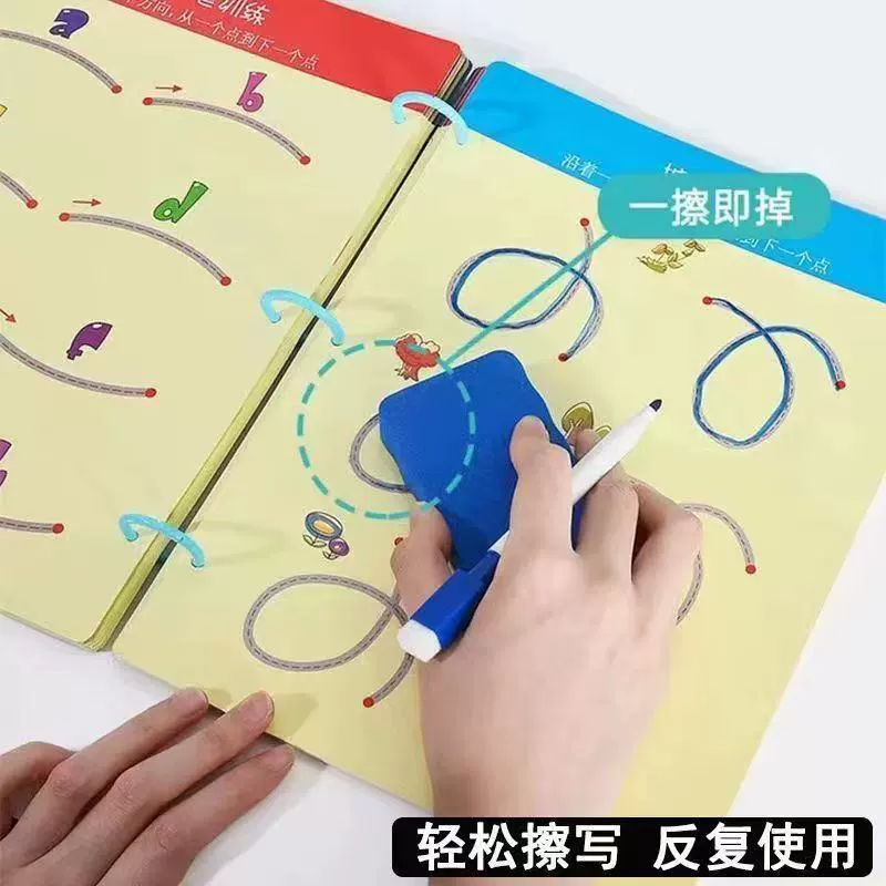 Erasable training book, practice, custom-made, (Cross-border trading), tear-off sheet, early education, concentration