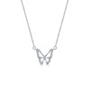 Advanced brand necklace, universal jewelry, silver 925 sample, light luxury style, high-quality style, internet celebrity