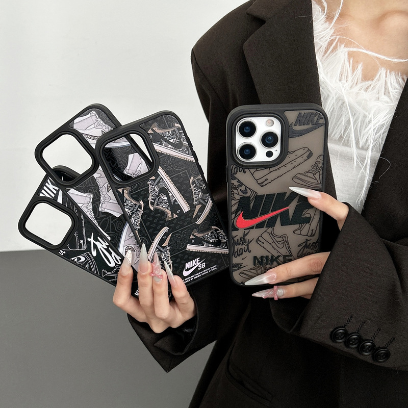 Suitable for fashion brand Jordan Apple 15promax mobile phone case iphone16 personality anti-fall 14 new 13 high-end feeling