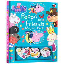 英文幼兒童繪本磁鐵書小豬和她的朋友們peppa and friends magnet