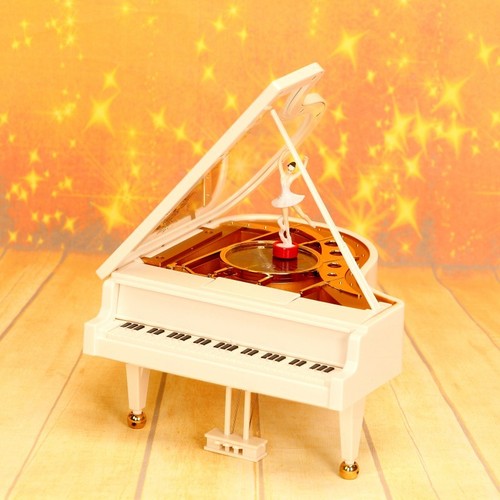 Dancing Girl Piano Music Box Rotating Ballet Clockwork Music Box Home Ornaments Children's Day Gift