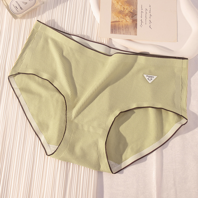 Ropa interior de algodón Niña antibacteriano entrepierna verano delgada cintura media triángulo pantalones cortos cabeza chica sin costuras más ropa interior de tamaño al por mayor