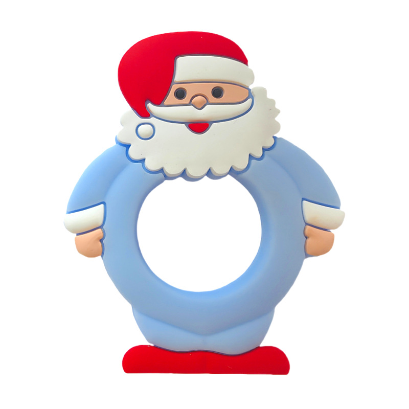 파란색--산타클로스 치발기