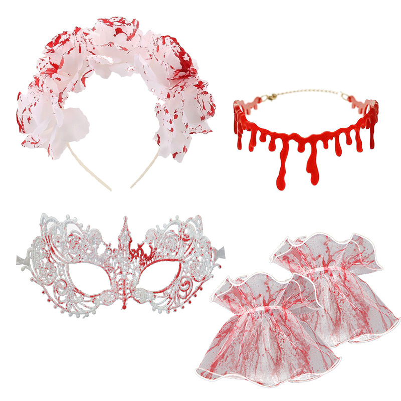 Nuevo Halloween Hot Hot Horror Set Blood Hairpin Bracelet Ball Disfraz Show Prop Factory Source