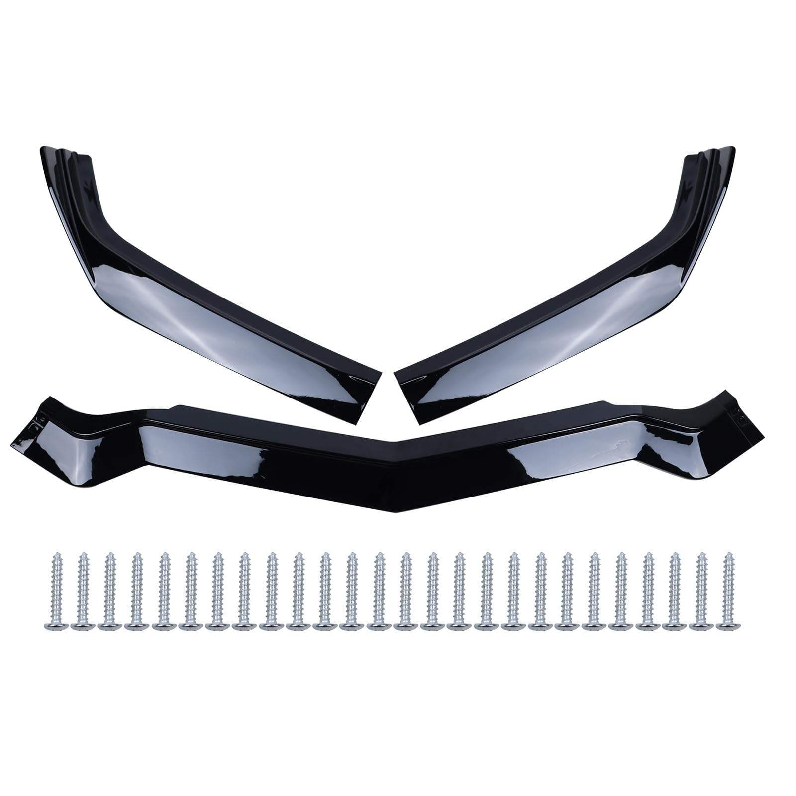 Suitable for Chevrolet Corvette C8 Front Lip Three-Section 20-24 Model Front Splitter Car Modification Small Body Kit