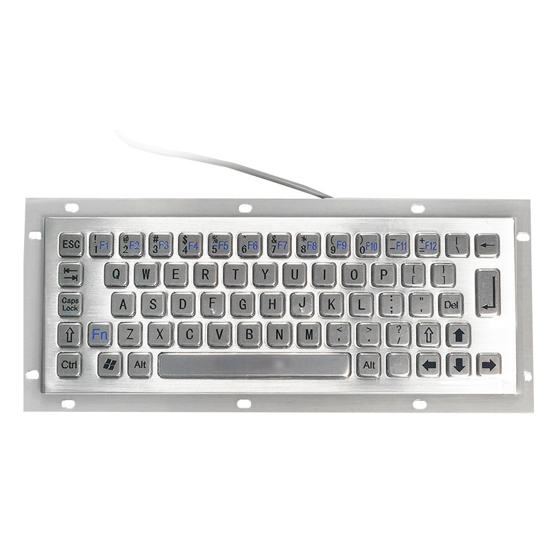 Dx-65A Stainless Steel Mechanical Keyboard, Industrial-Grade Durability, Embedded Installation, Reference Ip65 Rating Dx-65A Stainless Steel Mechanical Keyboard, Industrial-Grade Durability, Embedded Installation, Reference Ip65 Rating