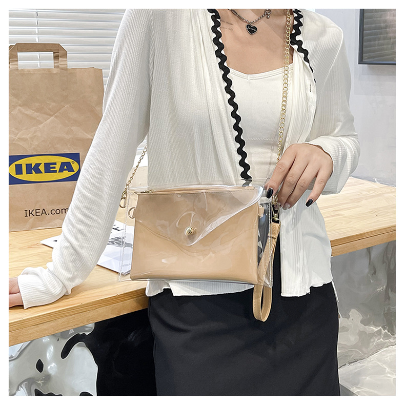 Wholesale Candy Color Transparent Chain Shoulder Bag Nihaojewelry display picture 14