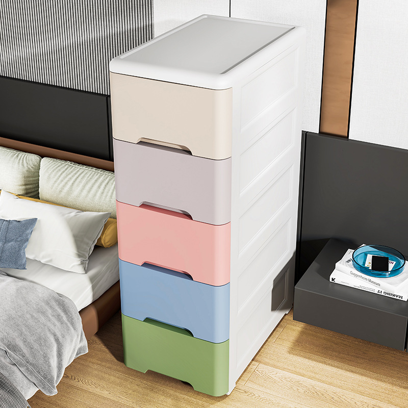 42宽度50深度抽屉式收纳柜加大加深加厚款纯色储物柜儿童衣柜