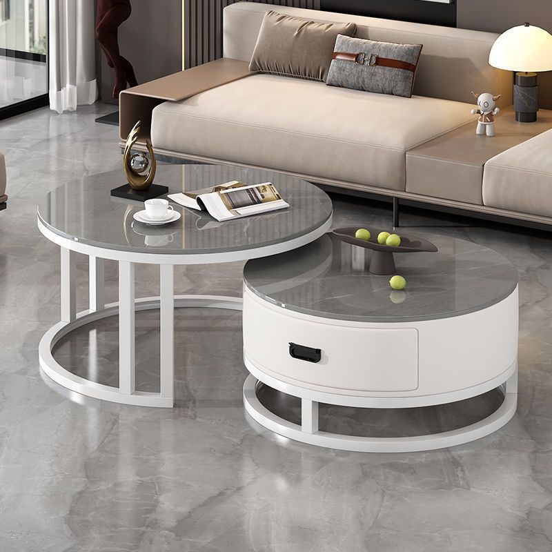 화이트 프레임과 화이트 캐비닛丨아르마니 그레이 + 아르마니 그레이