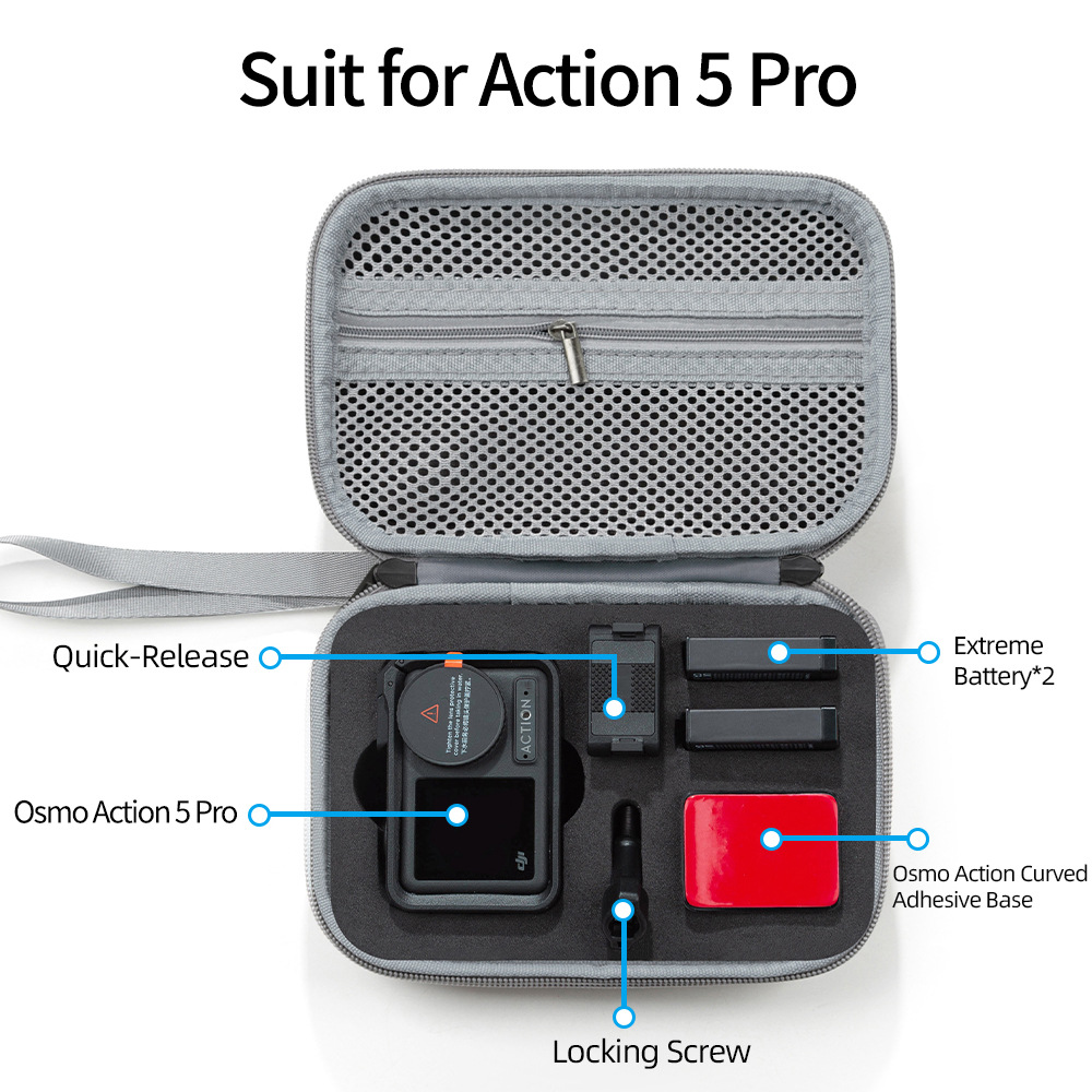 Aplicable a DJI acción 5 pro bolsa de cámara de deporte bolsa portátil DJI aciton 5pro bolsa de almacenamiento