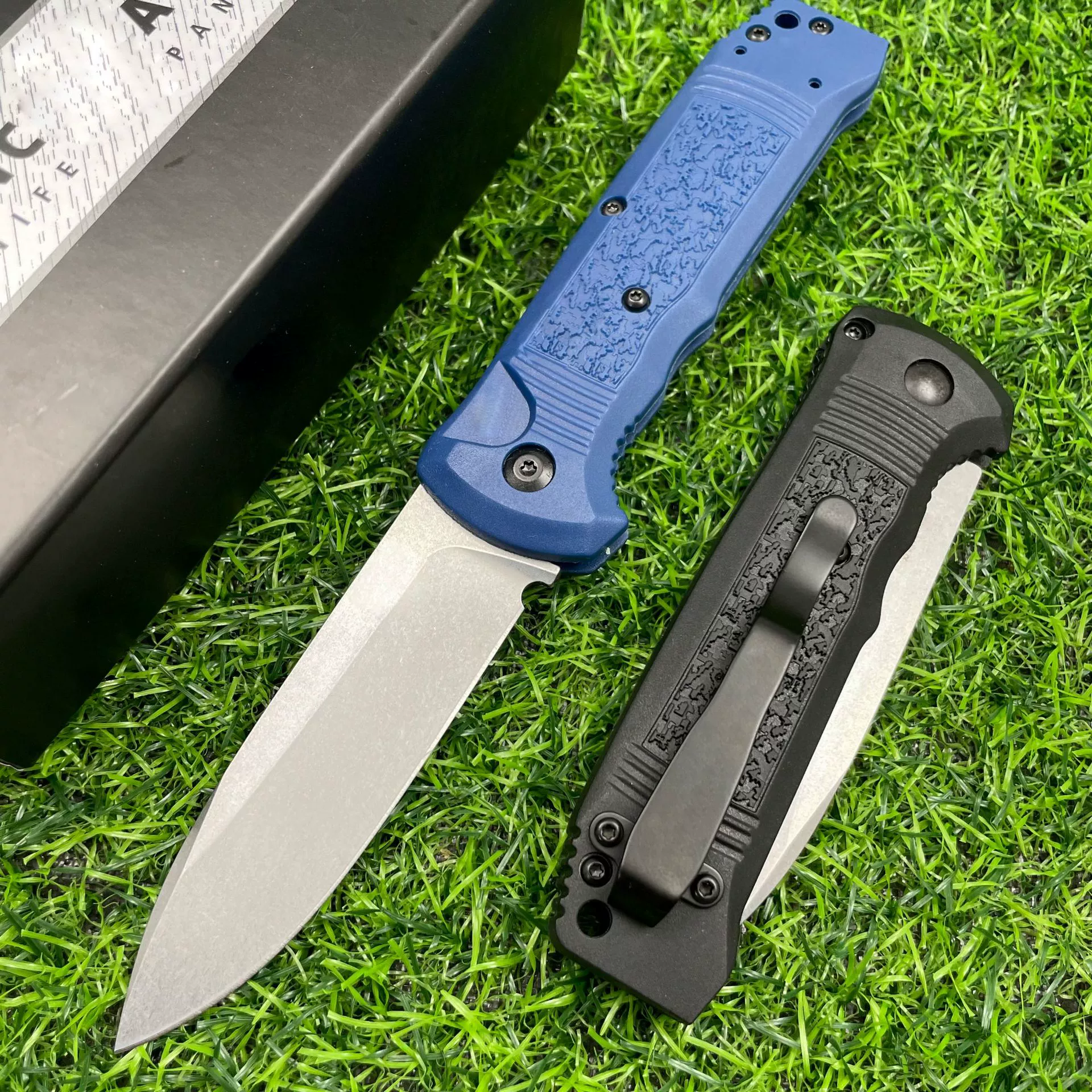 Складной нож-бабочка Benchmade 4400BK, наружный EDC инструмент с нейлоновой/волоконной рукоятью
