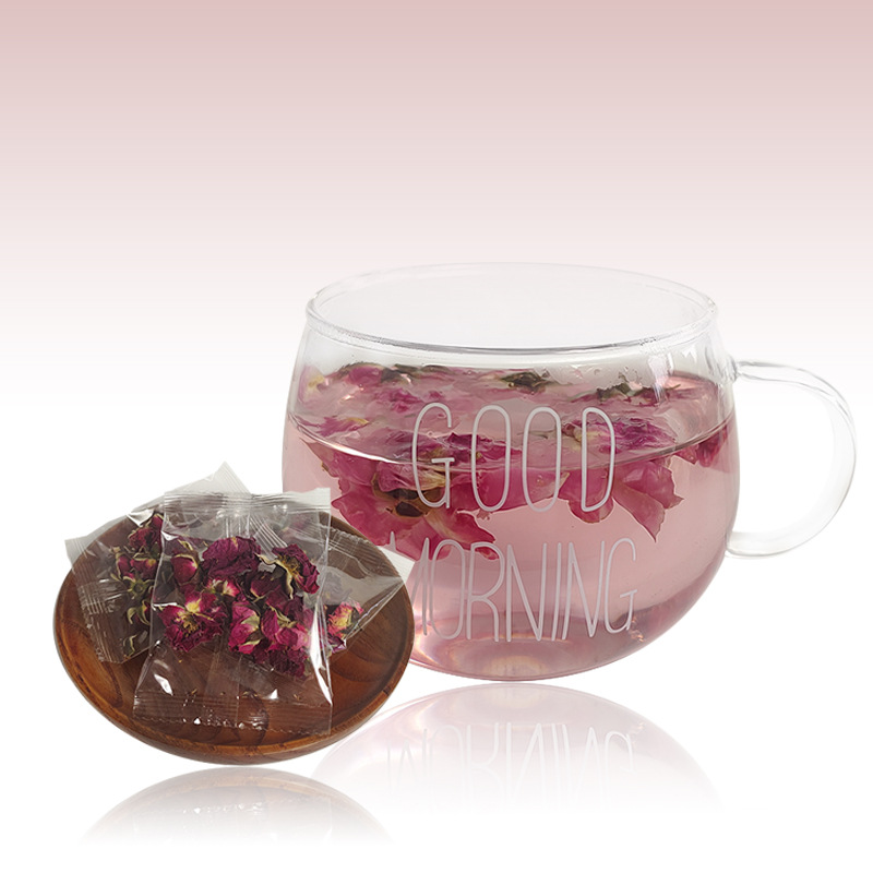 Jujube Mulberry Goji Chrysanthemum Herbal Tea Bags Hong Zao Sang Shen Gou Qi Ju Hua Daily Wellness Tea 5g in use