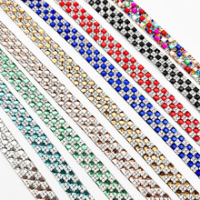 彩色玻璃水钻条自粘背胶钻条汽车装饰钻带diy包包饰品配件钻贴