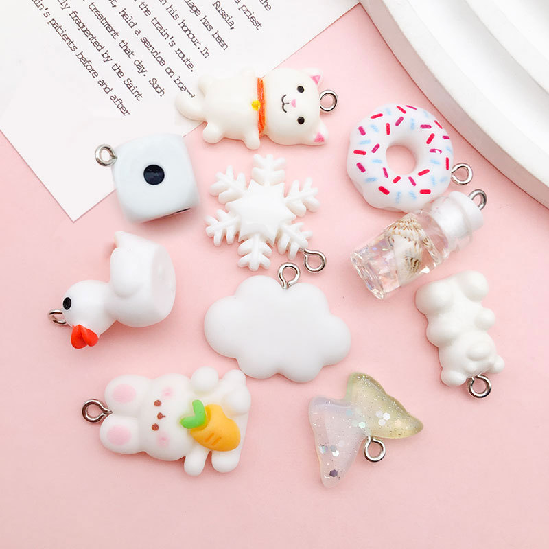 10 PCS/Package 10-30mm Alloy Animal Bear Candy Pendant display picture 3