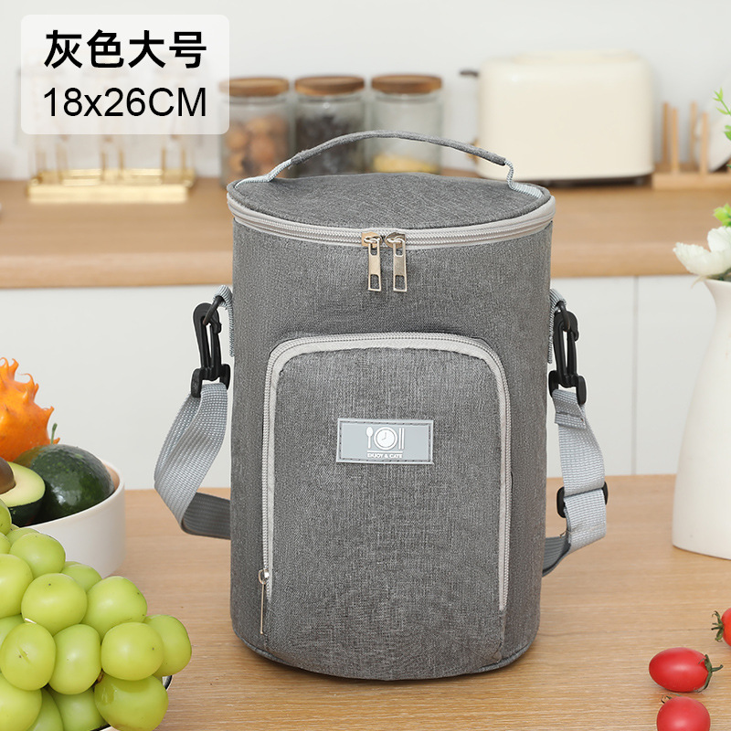 Bolsa de aislamiento portátil de alto valor facial para el trabajo y la escuela con bolsas de almuerzo, bolsas de aluminio gruesas, bolsas de almuerzo redondas