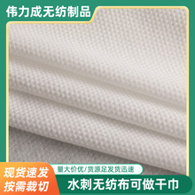 全涤纶水刺无纺布 白色无纺布批发 可做干巾湿巾洗脸巾