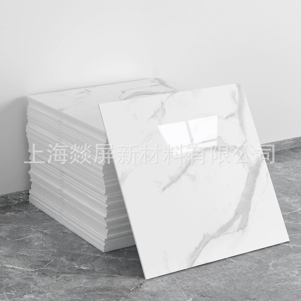Autoadhesivo impermeable imitación de azulejos de pared de aluminio placa de plástico renovación decoración de cocina de mármol pegatinas de pared de baño