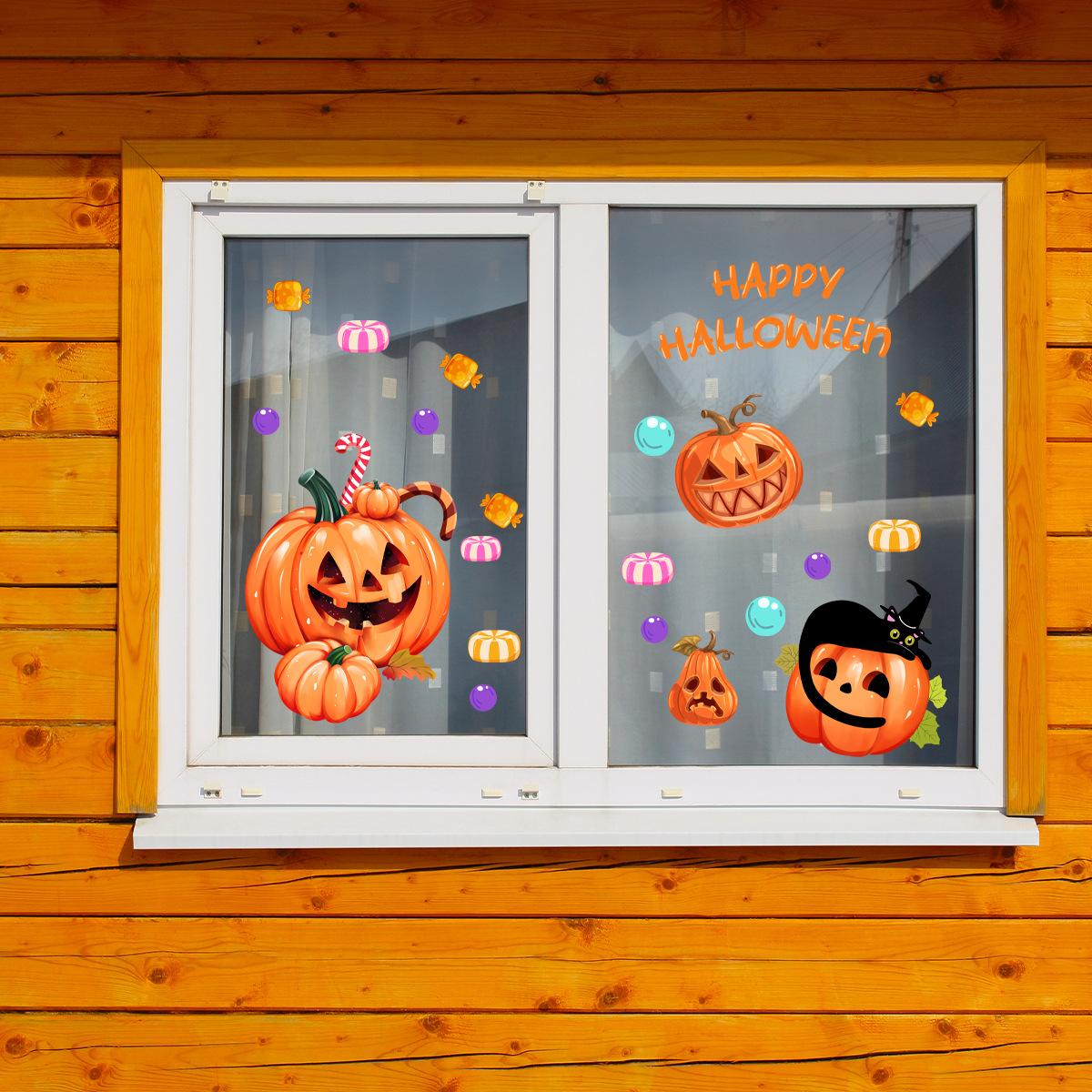 Halloween Wall Stickers For Home Decor Spider Pumpkin Witch_voghion.com
